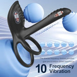 Vibrating Cock Ring Prostate Massager Sex Toys For Men, App Remote Control Penis Ring Anal Butt Plug Male Vibrators Penis Slieeve For Men Erection Sex With 10 Vibrations For Mens Couples Sex Toys
