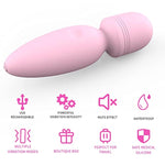 Mini Wand Massager, Silicone Classic Vibrator For Women Sex Pleasure