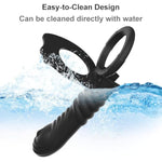 Anal Butt Plug Strap On Penis Anal Dildo Sex Toys For Men Cock Ring With 10 Vibration Modes Penis Sleeve Vibrator Anal Toys Anal Plug For Couples And Adult Women