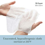 Organic Cotton Wipes, Body Cloth, On-the-Go, All Skin Types (20 Ct)