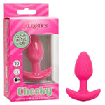 Cheeky Glow-In-The-Dark Vibrating Butt Plug, 10 Speeds Anal Vibrator Made With Body Safe Silicone And 100% Waterproof With Flang Base - Se-0443-30-3