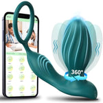 Anal Plug Adult Sex Toys Rotating Penis Ring Vibrating Butt Plug With App Control 9 Vibrating Rotations, Male Sex Toys For Prostate Massage, Penis Vibrator For Men And Women
