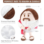 14 Inches Jesus Plush Doll, Christ Stuffed Plush Pillow, Cute Pillows For Squish, Jesus Pillow Christian Toys, Classic Religious Savior Plushie Christian Gifts For Kids