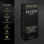 Maxim Premium Silicone Personal Lubricant, Cleared Formula, Long-Lasting, Non-Sticky, Non-Irritating, Compatible With Toys And Condoms, 4.4 Fl Oz / 130 Ml, Topical Use Only