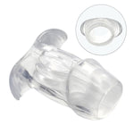 Hollow Tunnel Butt Plugs Sex Toys, Vagina Expander Anus Dilator Enema Products, 4Pcs Anal Training Set For Beginners Advanced Users Adult Women Men - Transparent