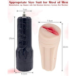 Male Masturbators Cup Accessories For “Fr Series” Premium Sex Machine Thrusting Gun, Adult Sex Toys 3D Realistic Texture Pocket Pussy 3-Speed & 7-Frequency Vibration Modes (Male Masturbator)