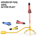 Rocket Launcher For Kids, 12 Foam Rockets And Launcher Pad, Launch Up To 100+Ft, Kids Outdoor Toys, Birthday Gift Toys For Kids Boys Girls Age 3 4 5 6 + Years Old