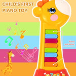 Toys For 1 2 Year Old Boy And Girl Birthday Gift: Baby Musical Guitar Piano Toys 12-18 Month With Animal Sound And Light, 1St First Learning Educational Gift For Toddlers