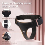 Harness Strap-On Vibrating Realistic Dildo - Wearable Strapless Strap-On Dildo With 10 Powerful Modes Silicone Anal G-Spot Stimulation Sex Toys For Female Couple Lesbian | Remote Control | Dual Motor