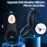Vibrating Cock Ring Male Sex Toys With Clitoral Stimulator,Penis Ring Vibrator With 8 Vibration Modes Waterproof Rechargeable Cock Ring Vibrator Adult Sex Toys For Couples Male Masturbator