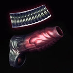 3 Different Sizes Of Fantasy Shape Male Penis Sleeve Cock Sleeve With Penis Ring, Silicone Penis Extender Enlarger Sleeve Cock Extension Sleeve Male Adult Sex Toys For Men Couple - L, Purple