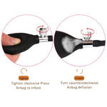 Liquid Silicone Inflatable Anal Plug for BDSM and Couples - Perineum Massager for Men and Women
