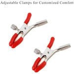 Body Jewery Body Chain Nipple Clamps Nipple Chain Y-Shaped Non-Piercing Clips With Adjustable Metal Knob For Women Faux Body Jewelry