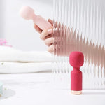 Flooseca Super Mini,Powerful Av Vibrator,Portable G Spot Clit Stimulator Vibrators, Wand Massager Sexy Toys For Adults With 10 Vibration Modes(Purple)