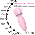 Mini Wand Massager, Silicone Classic Vibrator For Women Sex Pleasure