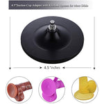 4.5'' Suction Cup Adapter With Kliclok System, Updated Universal Dildo Holder (Black, 4.5 Inches)