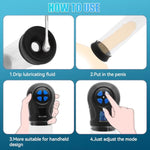 Electric Penis Enlarge Vacuum Pump,Automatic Male Masturbator,6 Suction Modes,1 Penis Pump,1 Vagina Sleeve,3 Penis Ring,3 Silicone Sleeves Of Different Sizes,Usb Rechargeable