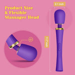 Vibrator Sex Toys, Cordless Handheld Powerful Wand Massager with 5 Modes & 3 Speeds, Clitoral Stimulator, Quiet, Waterproof & Rechargeable, Adult Toy Women Partner Play, Sex Games