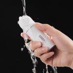 Electric Enema Douches For Men Women Anal Enema Kit Vaginal Cleaner With 5 Holes Nozzle 2 Spray Speeds Enema Nozzles For Universal Bottles Portable Travel Bottle Cleaner Kit (White)
