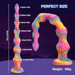 Super Long Monster Knot Dildo - 17.7" Huge Anal Plug, Soft Liquid Silicone Prostate & G-Spot Massager With Strong Suction Cup, Fantasy Dildo For Men And Women, Adult Sex Toys For Anal Training
