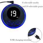 8 Electric Shock Modes Male Penis Restraint Ring, Soft Cock Ring For Male Masturbation Training Enhanced Electric Shock Penis Ring Chastity Cage Restraint Set Adult Sex Toy