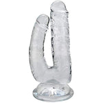 Large Double-Ended Dildo Realistic Penis G-Spot Massage Anal Plug With Suction Cup Vaginal Anal Stimulate For Lesbian Female Masturbation