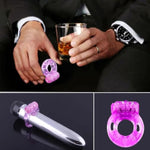 Vibrating Cock Ring Male Sex Toys For Couples, 5Pcs Penis Ring Vibrator Clitoral Stimulator For Enhance Men Sex Games, Silicone Cockring Prostate Massager Penis Vibrator Adult Sex Toys For Men