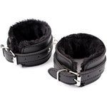 Bondage Sturdy Heavy Duty Plush Leather Bracelet Wrist Belt Cuffs & Clip Chain Sex Tools Bondage Handcuffs Pink