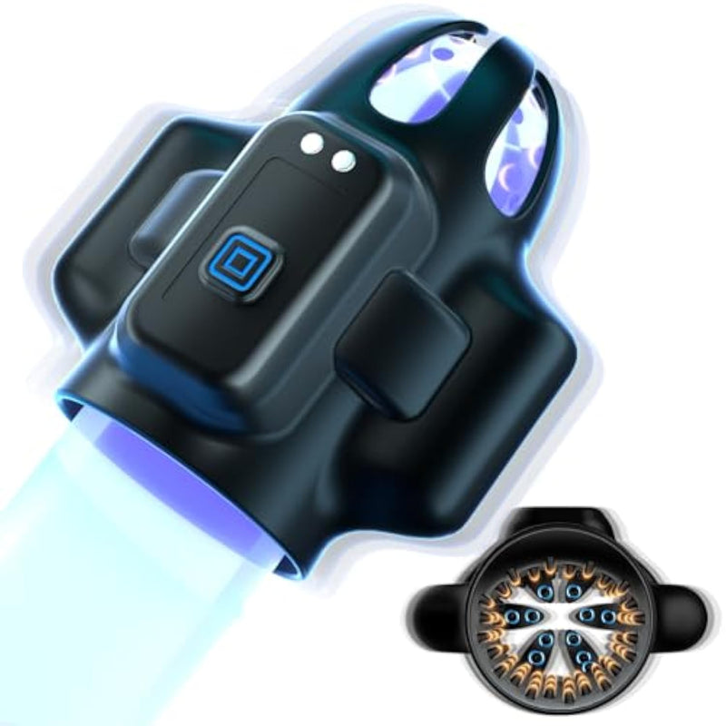 Male Sex Toys For Men, 4 In 1 Male Masturbator Penis Vibrator Glans Trainer Stroker With 10 Vibration Modes & 2 Motors, Adult Sex Toy Sex Machine For Training & Increase Prolong Endurance