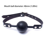 1.89In Silicone Open Mouth Ball Gag Large Open Mouth Gag Sex Toy For Adult Sex Play Bdsm Bondage Restraints Sex Gag Muzzles (Red)