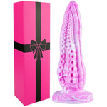 7.6 Inch Monster Octopus Tentacle Dildo For Women Lesbian, 2" Wide Silicone Realistic Dragon Dildos Animal Short Thick Anal Dildo For Gay, Fantasy Pink Alien Dildos Suction Cup Adult Sex Toy For Men