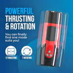 Male Masturbator Sex Toys, Men’S Sex Toys With 7 Thrusting & Spinning Modes, Electric Penis Pump With Usb Quick Charging, Adult Sex Toys, Red/Black