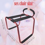 Adult Sex Chair Furniture With Arm Rest Handle Bouncing Function & Straps – Effort-Saving Intimate Furniture For Couples, Easy To Assemble & Portable For New Sensations,Sex Novelty Toys (Red)
