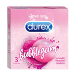 Durex Extra Thin Bubblegum Flavored Condoms for Men, Pack of 3 with 10 Count