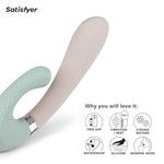 Heat Wave Connect App Vibrator Sex Toy | Adult Toys For Women | Rabbit Vibrator + Heat + App | Vibrating Sexual Pleasure Device | Stimulation Vibrators | Woman Sextoy (Mint)