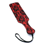 Leather Spanking Paddle - Lace Leather Spanking Toy For Sex, Red