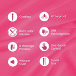 Multi Function Massager | Handheld Personal Massager For Women | Vibrating Wand For Her Pleasure | Adult Sex Toys For Couples | Sex Toy | Cordless Usb Charging | Waterproof Massager