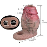 5" Realistic Dildo Sleeve Men Penis Sleeve With Cock Ring, Reusable Penis Enlarger Sleeve Silicone Penis Sheath Adult Sex Toy, Penis Extender Sleeve Men Sex Tool (Skin)