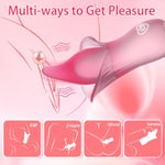 G-Spot Clitoral Vibrator Sex Toys - Powerful Nipple Vagina Clitoris Massager Adult Toys With 10 Vibrating Modes, Waterproof Clit Licking Flower Stimulator For Women