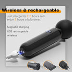 Vibrator Wand Sex Toys, Clit Stimulator Vibrators, Cordless Multi-Function Variable-Speed Adult Toys With Soft Silicone Head And Ultra-Powerful Motor, Quiet & Small For Women Partner Play