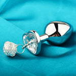 Anal Trainer Metal Anal Plug Butt Plugs Sex Toys Anal Toys Sex Toy Anal Toy With Pull Ring & Bells Heart-Shaped Base Adult Toys Butt Plug Adult Sex Toys & Games