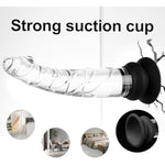 Realistic Suction Glass Dildo Set-3 Sizes(Small Big Large) With 1 Removable Silicone Suction Cup,Perfect For Temperature Play,Anal And Vaginal Pleasure Dildo,Suitable For Beginners To Advanced Users