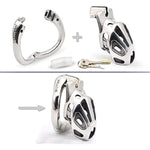 Male Chastity Device Hypoallergenic Stainless Steel Cock Cage Penis Ring Virginity Lock Chastity Belt Adult Game Sex Toys For Men (52Mm)