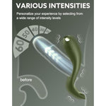 Vibrating Cock Ring With App Remote Control, Silicone Penis Ring Vibrator With 9 Vibration Modes, Men Cock Ring Vibrator For Stronger Erection Stimulation, Adult Couple Sex Toys & Games (Green)