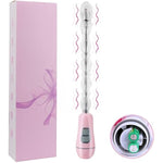 Vibrating Anal Beads Butt Plug Vibrator With 12 Vibration Modes, Flexible Prostate Massager Waterproof Bendable Anus Vagina Stimulator Anal Sex Toy (Battery Powered)