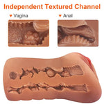 Male Masturbator Toy Pocket Pussy Sex Doll 2 In 1 Realistic Masturbation Blowjob Stroker Male Sex Toys With Textured Vagina And Tight Anal Adult Toys For Men’S Sex