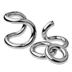 Metal Stainless Steel Penis Ring Cock Ring for Male Adult Sex Toy(A1,50mm)