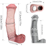 Fantasy Soft Silicone Made Penis Sleeve Penis Ring, Monster Style Horse Dildo Sleeve Sheath Enlarger Cover Extender, Adult Sex Products For Men Male Sex Toy