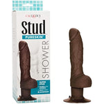 Novelties Waterproof Shower Super Stud Dildo, Brown