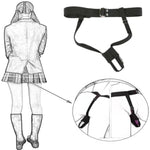 Waist Bdsm Belt Vibrator Leather Harness Vibrator Strap-On Harness Chastity Belt Dildo For Women